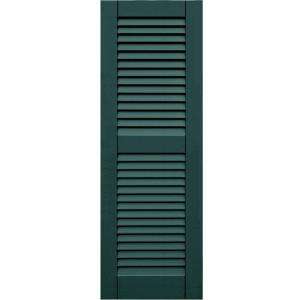 Winworks Wood Composite 15 in. x 44 in. Louvered Shutters Pair #633 