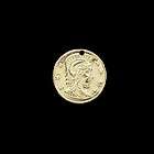 10 Gold Plt Roman Coin Replica 16mm Drops Charms Beads