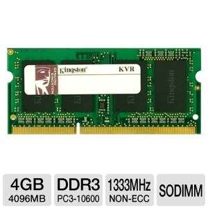 Kingston KVR1333D3S9/4G ValueRAM Laptop Memory Module   4GB, PC3 10600 