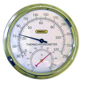   Thermo Hygrometer with a 5 in. Aluminum Dial Degrees Fahrenheit Only