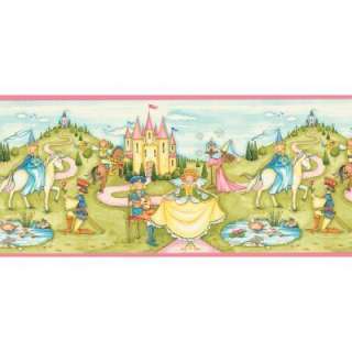 Disney 8 in x 10 in Pink Princess Border Sample WC1285004S at The Home 
