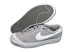 NIKE Men Shoes All Court Low Leather Grey White Athletic Shoes SZ 9