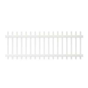 ft. x 8 ft. Chelsea Spaced Picket Vinyl Fence Panel DISCONTINUED 