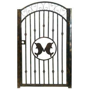 Trento 43 in. Copper Garden Gate TRGG 124 at The Home Depot