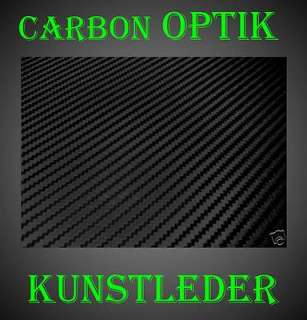 Meterware Automobil Kunstleder Carbon Optik schwarz  