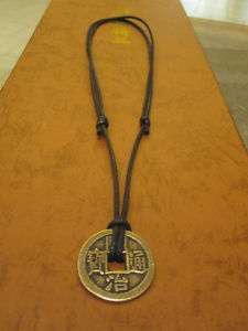 FORTUNE BRASS COIN NECKLACE, FENGSHUI, LUCK & WEALTH  