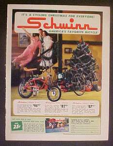   Schwinn Orange Krate Sting Ray Bicycles Exerciser Bike~Daisy BB Gun AD
