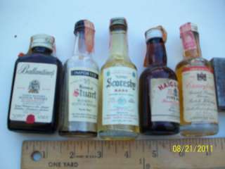 Scotch Whisky 5 different unopened mini bottles NICE  