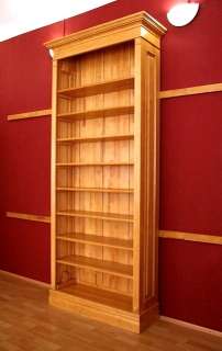 Bücherregal massiv Holz Erle im Gründerzeitstil 220x80x35cm  