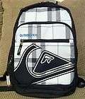   Series Black White Schoolie Plaid School Book Bag Backpack NWT