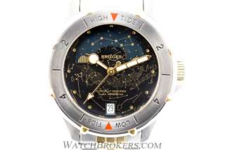 Krieger Lunar Chronometer M882 Mens Gold Steel Watch  