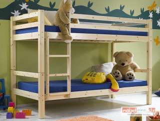 THUKA Etagenbett Kinderbett inklusive Leiter, teilbar in 2 Betten 