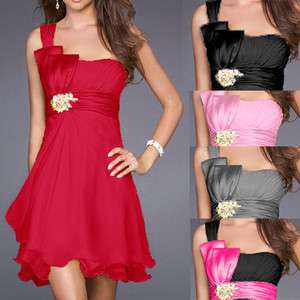 NEW > Womens Bridesmaids Prom Party Gown Evening Cocktail short Dress 