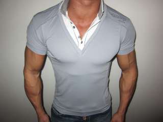   by CIPO BAXX Fitness V Neck Hemd T shirt XXL Bizeps Lat Bodybuilding
