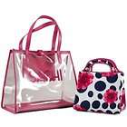 SACHI PINK 2 PIECE TOTE SET INSULATED LUNCH TOTE NWT
