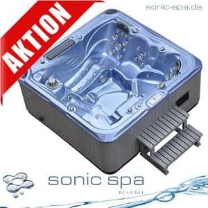 Sonic Spa Vento 5 6 Pers. Outdoor Whirlpool 220x220cm 65 Düse  