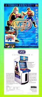 VIRTUA FIGHTER 2 Sega Arcade Game Advertising Flyer  