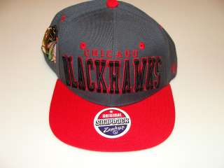 Chicago Blackhawks Zephyr Gray Superstar Snapback Hat Cap NHL Hockey 