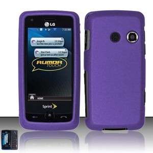 Rubber Dr Purple Hard Case Cover LG Rumor Touch LN510  
