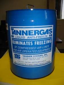 Tanner Gas In Line Anti Freeze For Air Equipment 5 gal  