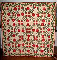 ANTIQUE NINETEENTH CENTURY QUILT THOROUGHLY QUILTED  