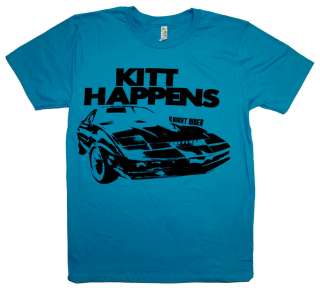 Knight Rider Kitt Happens 80s TV Show T Shirt Tee  