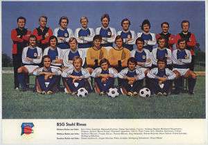 MF 14 Mannschaftsfoto BSG Stahl Riesa DDR Oberliga 78/79  