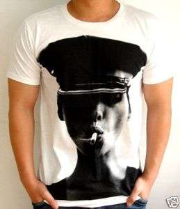KATE MOSS Ciggy Fashion SuperModel Punk Rock T Shirt M  