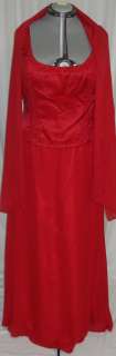Long Dress Gown Party Evening Prom Bridesmaid Red Color Size 3XL # 20 