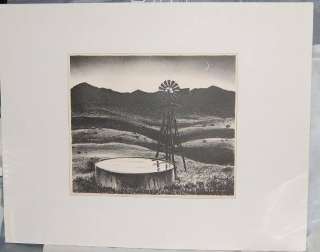 Peter Hurd Lithograph   The Water Tank   1936  