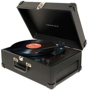 Crosley Traveler Portable Turntable CR49 3 Speed LP Record Player 