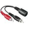 Hama Audio Adapter 2 Cinch Stecker   5 pol. DIN Kupplung