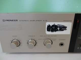 Pioneer Stereo Amplifier A 5 A5 Used Condition Amplifier  