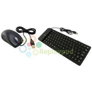 For Laptop PC optical USB 2.0 Mouse+Flexible Foldable Soft Waterproof 