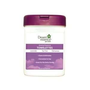  Desert Essence Aroma Essence Towelettes, 25 wipes (Pack of 