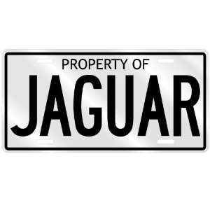  PROPERTY OF JAGUAR LICENSE PLATE SING NAME