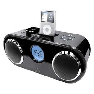  JWIN JV I 166BK Alarm Clock Radio for iPod BLA: MP3 