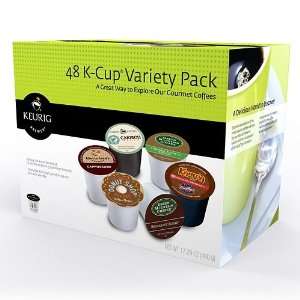 48 Keurig K Cups Variety Pk Caribou Cappuccino Donut Shop Caramel 