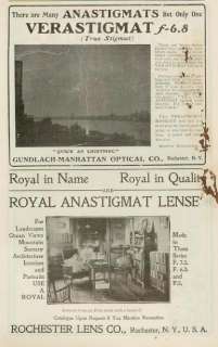 Rochester Lens Camera Gundlach Manhattan Optical 1906  