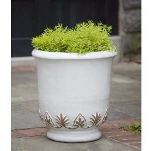  Gulf Planters in Antique White   Set of Two Patio, Lawn 