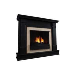 Real Flame Silverton Ventless Gel Fireplace in Dark Mahogany  