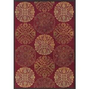  Coventry Savannah Red Contemporary Rug Size 49 x 75 