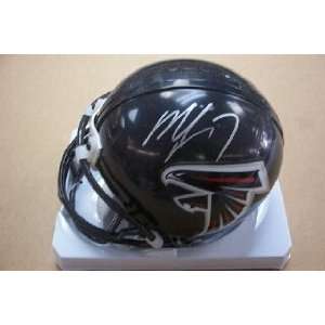   Vick Autographed / Signed Falcon Mini Helmet