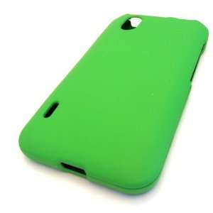 Straight Talk LG L85c Optimus Black Solid GREEN Design Case Skin Cover 