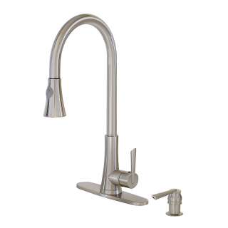 Bella Di Fresco, Brushed Nickel, Solid Brass, Single handle with spray 