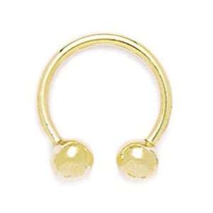  14k Yellow Gold 14 Gauge Circular Body Piercing Jewelry 