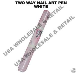 Konad Stamping Nail Design Art 2 Way Pen WHITE Color  