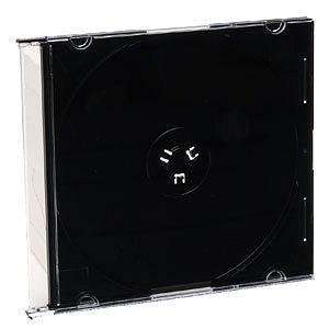  Verbatim CD Case. 200PK BLACK SLIM CD/DVD JEWEL CASES ST 