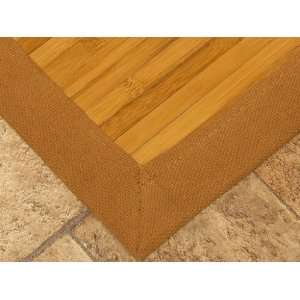  Beaumont Bamboo Rug 4x6, Non Slip Dotted Felt Backing 