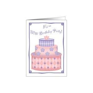  Whimsical Cake 80th Birthday Invitation Card Toys & Games